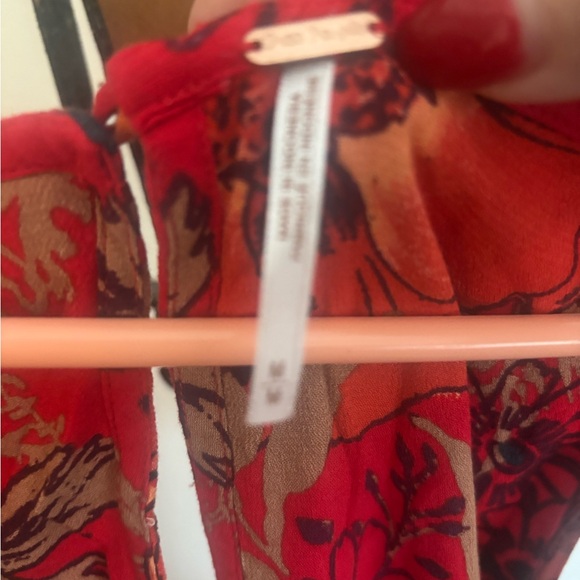 NWT Free People Red Floral Dress - Picture 3 of 5